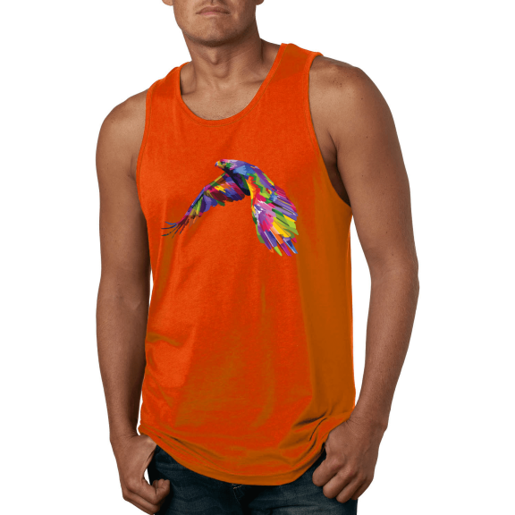 Colorful Trippy Peacock Bird Animal Lover Graphic Tank Top