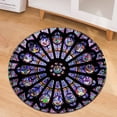 thumbnail image 1 of Colorful Trippy Swirl Modern Round Carpet Bedroom Floor Headboard Living Room r Rug Computer Chair Mat Kids Room Rug, 1 of 6