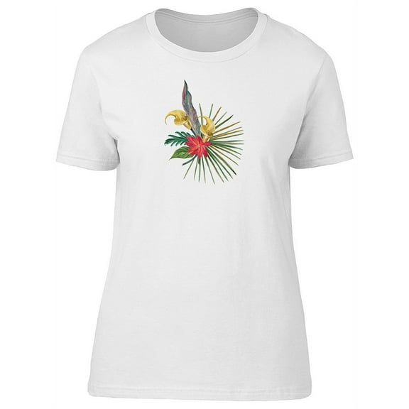 Colorful Tropical Flower & Plant Tee Women's -Image by Shutterstock
