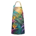 thumbnail image 1 of Colorful Tropical Leaf Pattern Apron-Garden Aprons for Women with Pockets-Cotton Linen Waterproof Kitchen Cooking Gardening Aprons Adjustable for Kitchen,Cooking,BBQ and Salon 33x27 Inch, 1 of 7