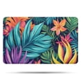 thumbnail image 1 of Colorful Tropical Leaf Pattern Bathroom Rugs Mat,Non Slip Microfiber Bathroom Rug,Rubber Backing,Soft Bathroom Mats for Bathroom Floor,Tub and Shower,20x32in(50x80cm), 1 of 1