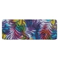thumbnail image 1 of Colorful Tropical Leaf Pattern Kitchen Rug Mat,Kitchen Runner Rugs Non Skid Washable,Decorative Kitchen Floor Mats for Kitchen,Sink,Laundry,17"x47.2", 1 of 7