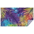 thumbnail image 1 of Colorful Tropical Leaf Pattern Rectangle Tablecloth 60"x102",Waterproof Polyester Rectangle Table Cloth, Wipeable Spillproof Polyester Tablecloth for Dining, Camping, Indoor and Outdoor, 1 of 6