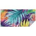 thumbnail image 1 of Colorful Tropical Leaf Pattern Rectangle Tablecloth 60"x120",Waterproof Polyester Rectangle Table Cloth, Wipeable Spillproof Polyester Tablecloth for Dining, Camping, Indoor and Outdoor, 1 of 6