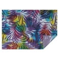 thumbnail image 1 of Colorful Tropical Leaf Pattern Rectangle Tablecloth 60"x84",Waterproof Polyester Rectangle Table Cloth, Wipeable Spillproof Polyester Tablecloth for Dining, Camping, Indoor and Outdoor, 1 of 5