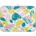 thumbnail image 1 of Colorful Tropical Leaves Dish Drying Mat Microfiber Drying Pad for Kitchen Counter Absorbent Mat Drying Pad Sink Mat 18 x 24 Inch Home Decor, 1 of 7