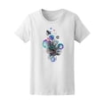 thumbnail image 1 of Colorful Tropical Leaves Sketch Tee Women's -Image by Shutterstock, 1 of 1