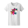 thumbnail image 1 of Colorful Tropical Lily Flowers Tee Women's -Image by Shutterstock, 1 of 2