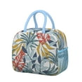 thumbnail image 1 of Colorful Tropical Plant Lunch Bag – Exotic Palm Leaf and Jungle Leaves Design, Reusable Cooler Tote for Outdoors, 1 of 7