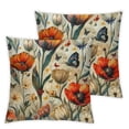 thumbnail image 1 of Colorful Tulip Decor Throw Pillow Covers, Square Short Plush Double-Sided Printed Decorative Cute Throw Pillow Cushion Cases Cover for Outdoor Sofa Patio Couch Car Home Farmhouse Decor, 1 of 7