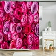 thumbnail image 1 of Colorful Tulip Rose Flowers Shower Curtain Bathroom Curtains Nature Flower Water, 1 of 5
