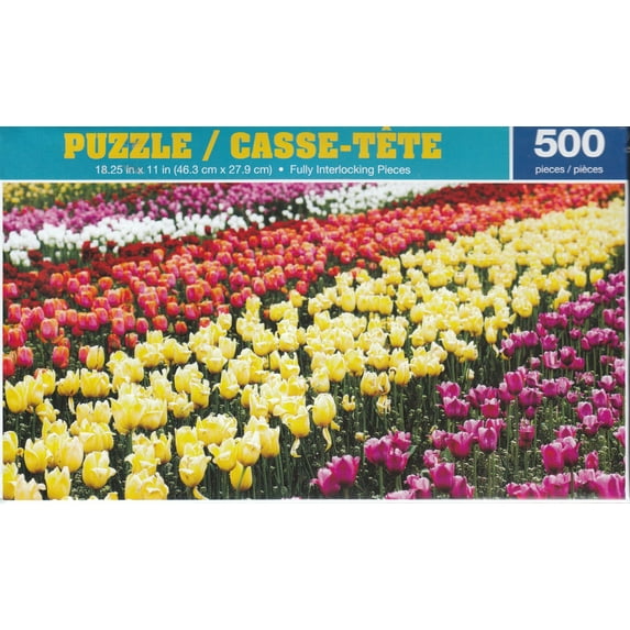 Colorful Tulips 500 Piece Puzzle