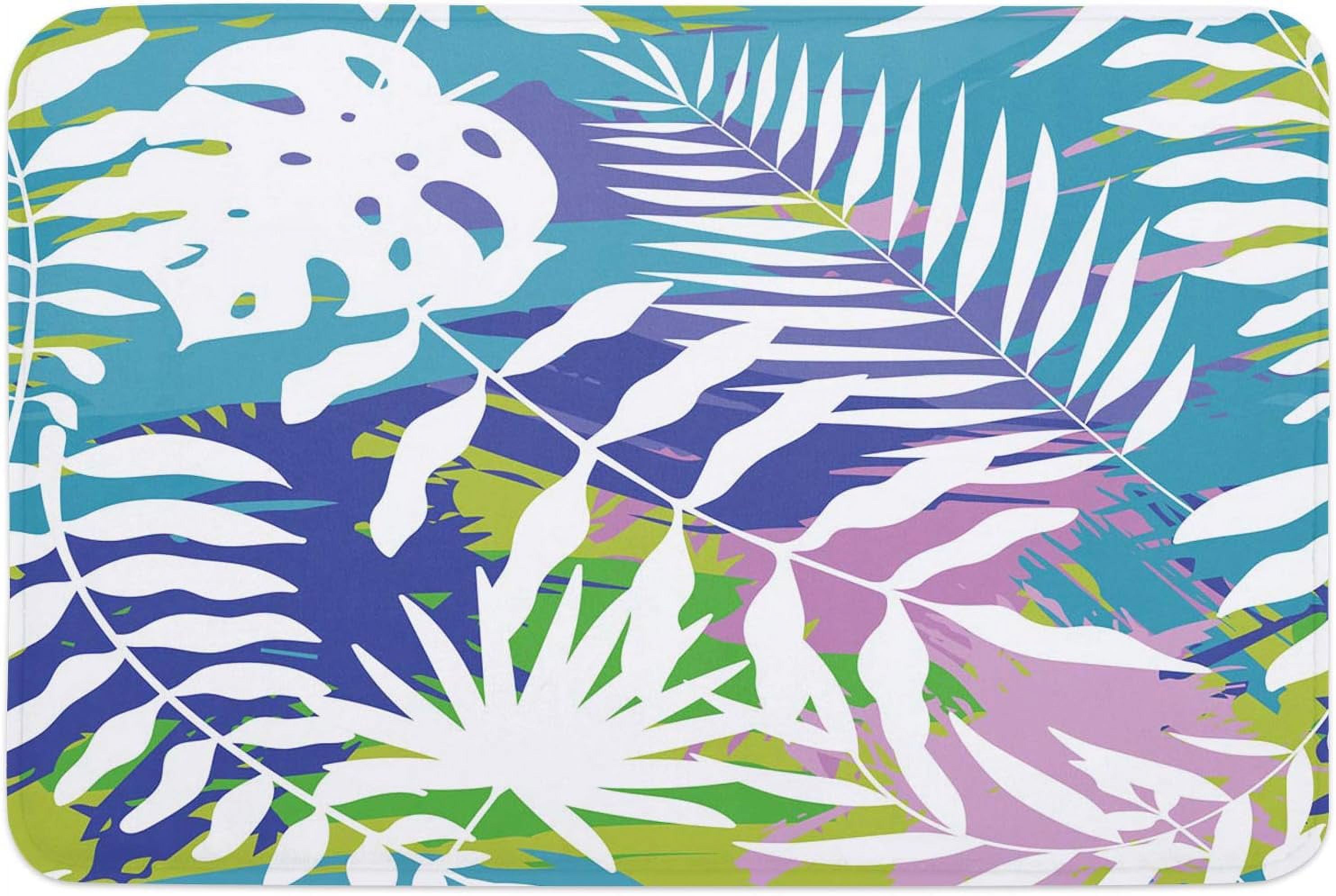 Colorful Turtle Leaf Door Mat Absorbent Floor Mat Front Doormat for