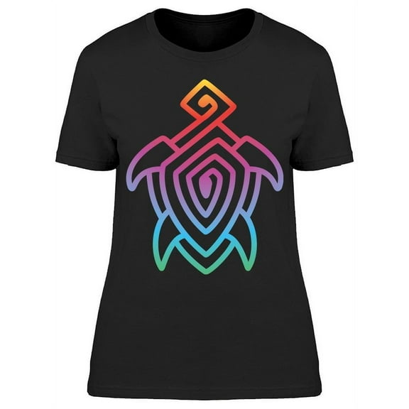 Colorful Turtle T-Shirt Women -Image by Shutterstock, Female XX-Large