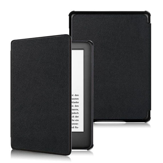 Colorful Ultra Slim 6" eBook Reader Cover PU Leather Smart Case Protective Shell BLACK FOR KINDLE PAPERWHITE 4