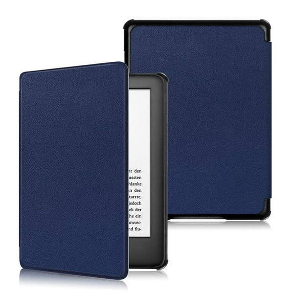 Colorful Ultra Slim 6" eBook Reader Cover PU Leather Smart Case Protective Shell DARK BLUE FOR KINDLE 8TH GEN 2016