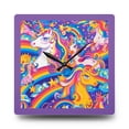thumbnail image 1 of Colorful Unicorn Acrylic Kid's Wall Clock, 1 of 4