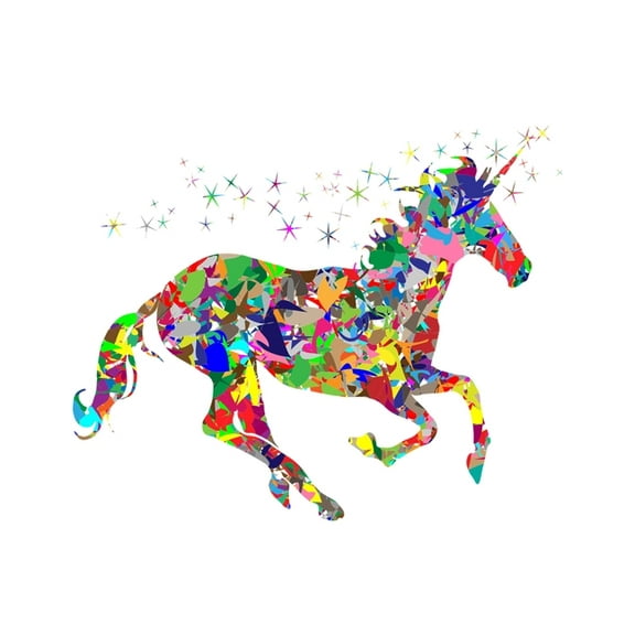 Colorful Unicorn Notebook: 100 Pages 8.5" X 11" Wide Ruled Line Paper, (Paperback)