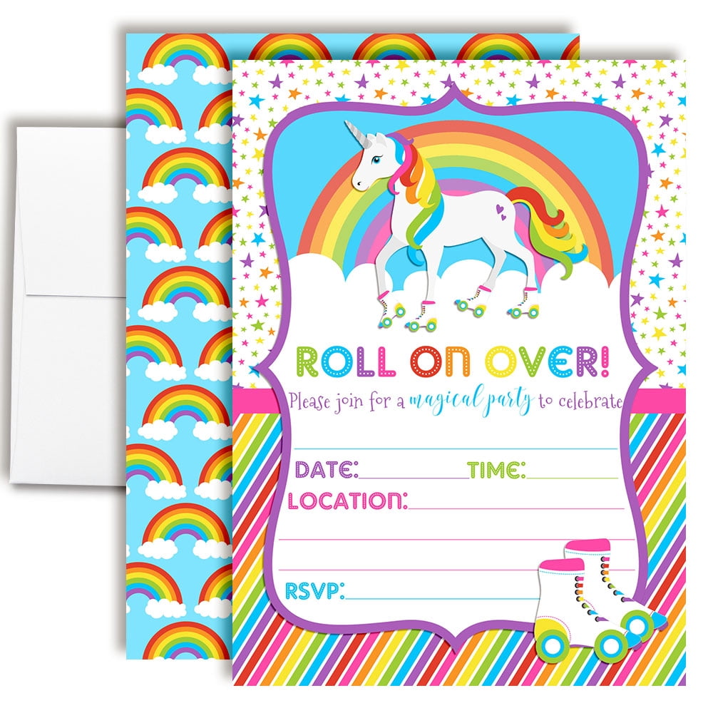 unicorn birthday unicorn baby shower invitations walmart