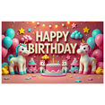 thumbnail image 1 of Colorful Unicorn Themed Happy Birthday Banner with Stars Clouds and Rainbow Background Party Decoration for Birthday Party Photography Props Backdrop Decorations, 1 of 7