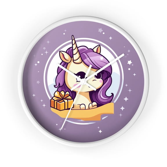Colorful Unicorn Wall Clock