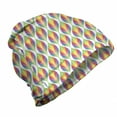 thumbnail image 1 of Colorful Unisex Beanie, Rainbow Leaf Motifs Art, Hiking Outdoors, Multicolor, by Ambesonne, 1 of 1