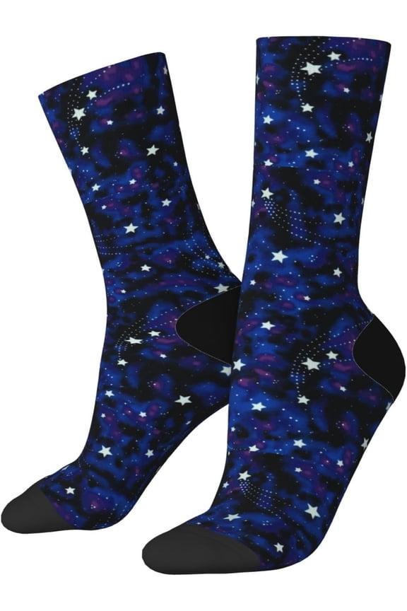 Colorful Unisex Fun Crew Socks Novelty Pack for Men Women, 7-8.3 inches Length, 3.15-3.35 inches Width Picture (668)