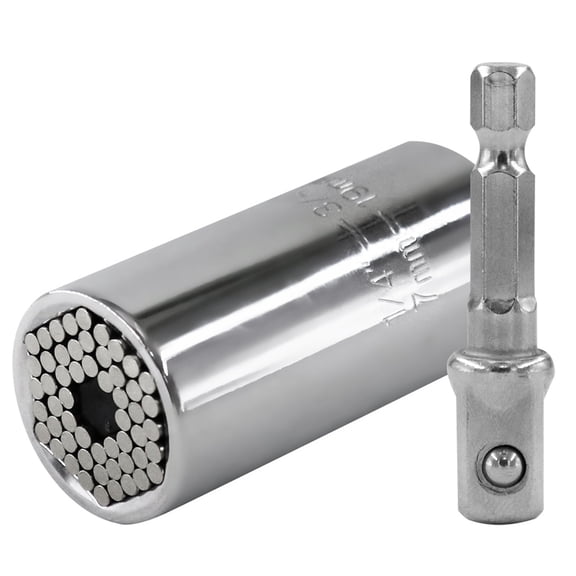 Colorful Universal Socket Self-adjusting Socket Wrench Set with Electric Drill Adapter to Unscrew Any Bolt