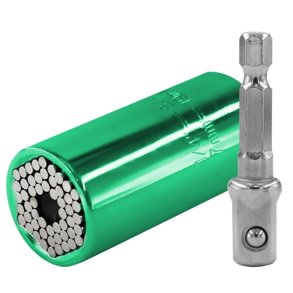 Colorful Universal Socket Self-adjusting Socket Wrench Set with Electric Drill Adapter to Unscrew Any Bolt