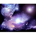 thumbnail image 1 of Colorful Universe Canvas Art Outer Space Universe Astronomy Picture Wall Art Galaxy Earth Moon Framed Painting Wall Decor For Home Office Bedroom Reeady to Hang, 1 of 6