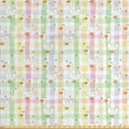 thumbnail image 1 of Colorful Upholstery Fabric by the Yard, Cartoon Ducks Pattern with Colorful Stripes Plaid Squares Animal Motifs, Decorative Fabric for DIY and Home Accents, Multicolor by Ambesonne, 1 of 4