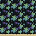 thumbnail image 1 of Ambesonne Colorful Fabric by the Yard Upholstery, Hawaiian Summer Vibe Palms, 5 Yards, Charcoal Grey Multicolor, 1 of 5