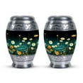 thumbnail image 1 of Colorful & Vibrant Field Of Flowers Keepsake Urn, Cremation Urns For Men, Urn For Ashes Adult Male, Mini Urn For Human Ashes, Miniature Urn 3 Inch, Funeral Urns For Human Ashes Adult, Metal Urn 2PCS, 1 of 5