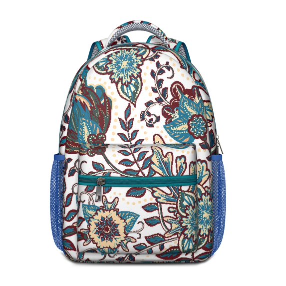Colorful Vibrant Paisley Design Backpack - Waterproof & Durable Bookbag with Organized Storage