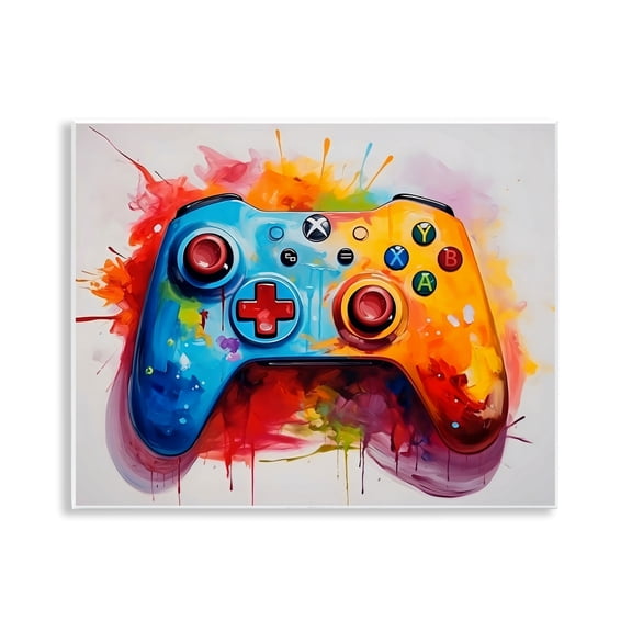 Stupell Industries Colorful Video Game Controller Wall Plaque Art, design by Creative Studio, 11 x 14