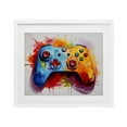 thumbnail image 1 of Stupell Industries Colorful Video Game Controller White Framed Print Under Glass, design by Creative Studio, 13 x 16, 1 of 10