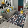 thumbnail image 1 of Colorful Vintage Brick Wall Carpet for Teen Boys Kids Bedroom Living Room r Floor Rugs Bathroom Toilet Non-Slip Area Mats, 1 of 6