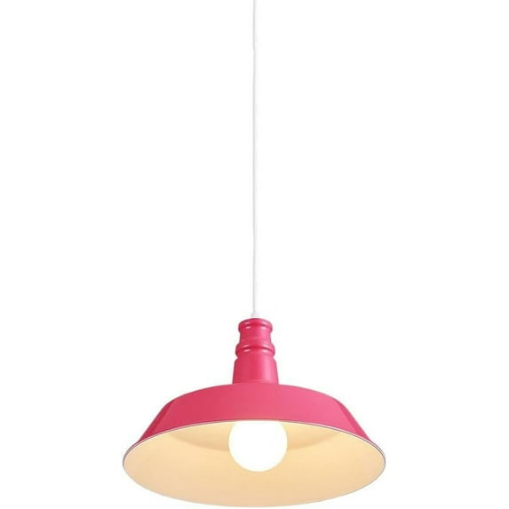 Colorful Vintage Metal Pendant Lamp for Kitchen Island, Retro Indusrial Style Pendant Light Fixture for Dining Room, Iron Farmhouse Rustic Pendant Lighting for Dining Room Over Table