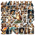 thumbnail image 1 of Colorful Vinyl Owl Stickers Waterproof Detective Style for Notebooks Luggage DIY Instruments, 1 of 9