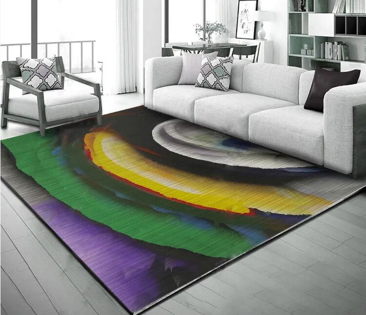 Colorful Visual Printing Carpets for Living Room Bedroom Large Area Rug ...