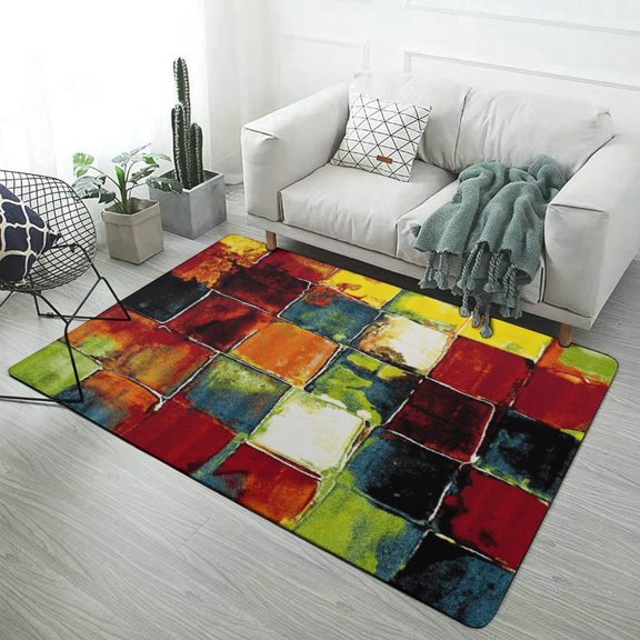 Colorful Visual Printing Home Decor Living Room Carpet Non-slip Soft Comfy Floor Rug Kitchen Bedroom Entrance Doormat Mats