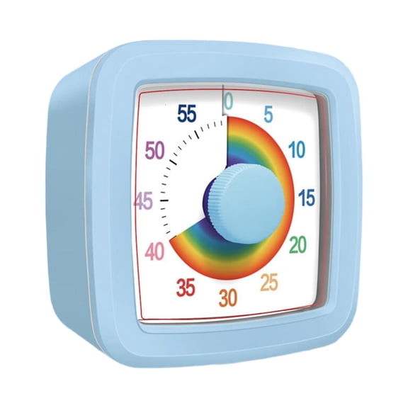 Colorful Visual Timer For Child Learning Time Management With Rainbow Designs