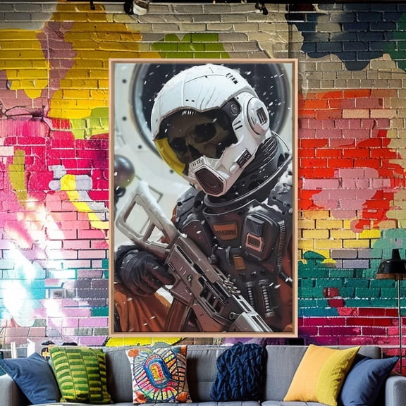 Colorful Volcano Surreal Fantasy Wall Art Poster, Unframed Size 24x36