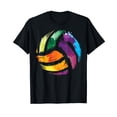 thumbnail image 1 of Colorful Volleyball | Cute Colorsplash Ball Gift T-Shirt, 1 of 5
