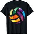 thumbnail image 1 of Colorful Volleyball | Cute Colorsplash Ball Gift T-Shirt, 1 of 5