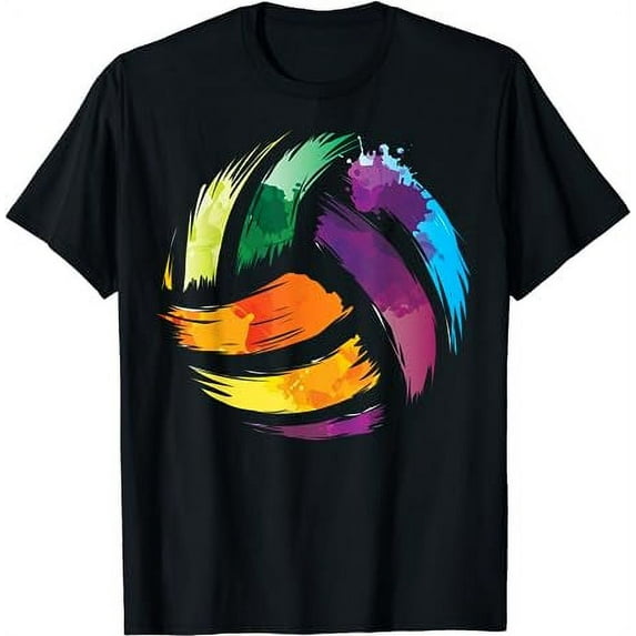 Colorful Volleyball | Cute Colorsplash Ball Gift T-Shirt