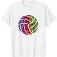 thumbnail image 1 of Colorful Volleyball For Teen Girls Volley Ball Player Women T-Shirt, 1 of 5