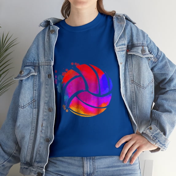 Colorful Volleyball Player Gift Colorsplash Gift T-Shirt