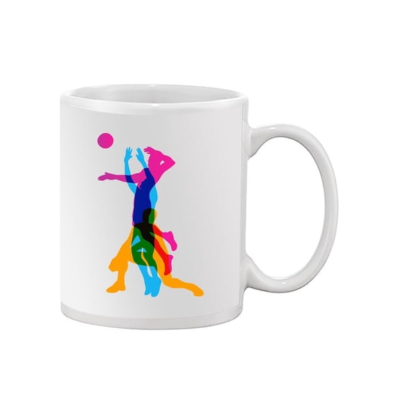 Colorful Volleyball Shapes Mug Unisex's -Image by Shutterstock