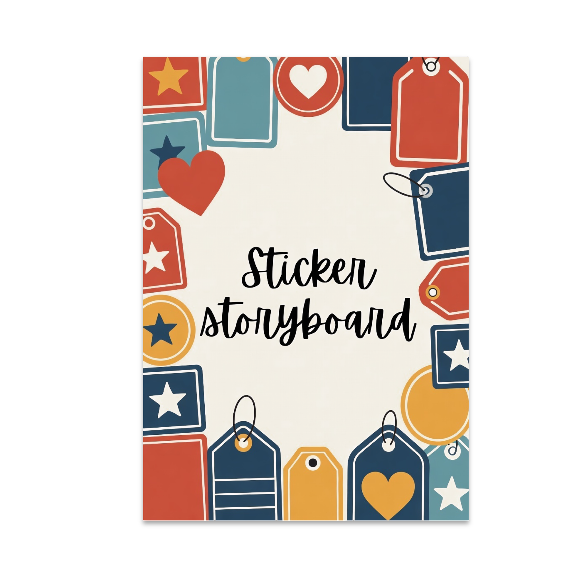 Colorful Wall Art Sticker Storyboard - Art Enthusiast - 13x19 Poster ...